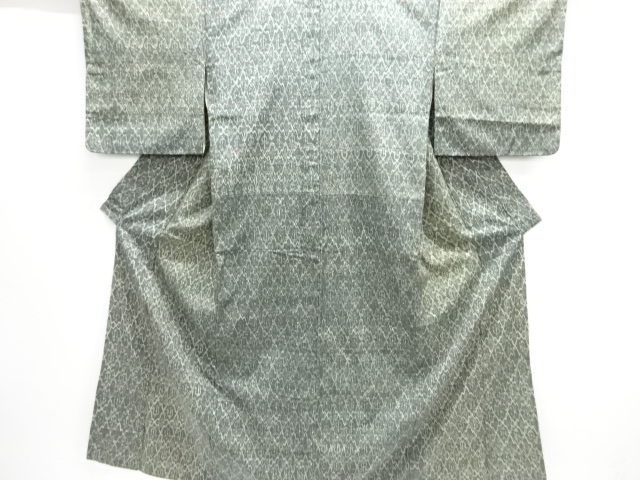 JAPANESE KIMONO / ANTIQUE KIMONO / SILK / TSUMUGI / ABSTRACT